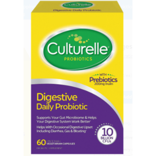 Culturelle Digestive Health Daily Probiotic Capsules, 60 ct