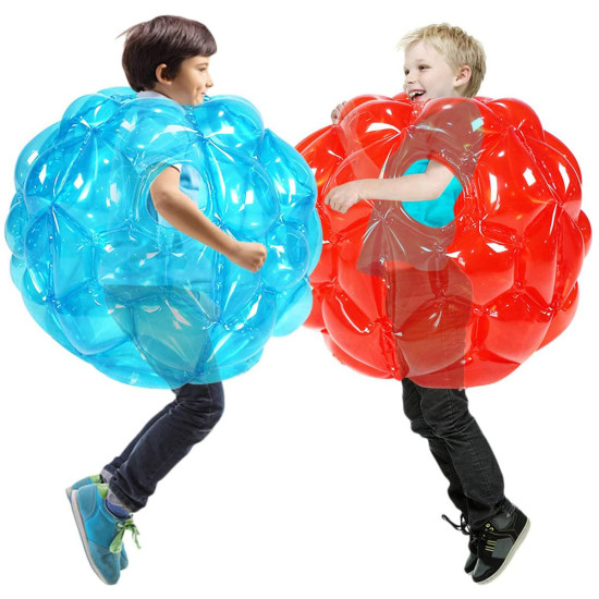 1Pcs 24/35 inch Inflatable PVC Bumper Ball Body Bubble Ball Bubble Soccer Balls for Kids Children Adult Toy Outdoor Sports All Lawn Games