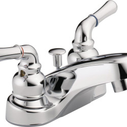 Peerless Choice Centerset Two Handle Bathroom Faucet in Chrome